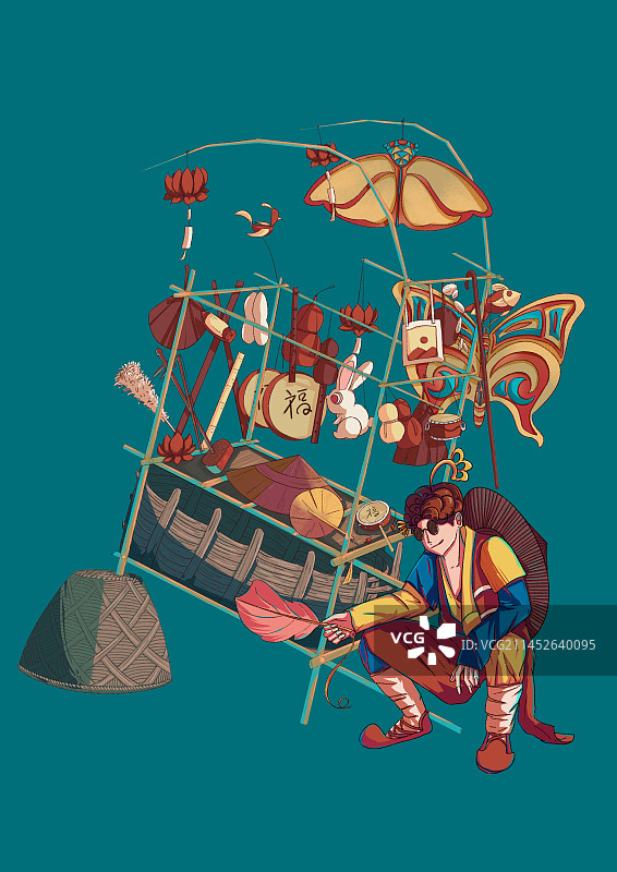 街头手艺人图片素材