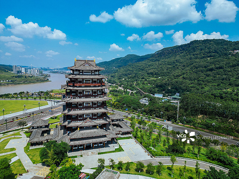 宜宾 宜宾东楼 长江大桥 国际会议中心 长江公园 华侨城长江公馆 合江门 丽雅江宸图片素材