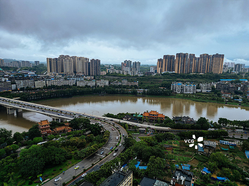 内江 大佛寺 西林大桥 大洲广场 内江外滩 天润大厦 大千园  古西林寺 桐梓大桥图片素材
