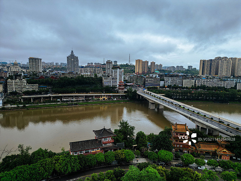 内江 大佛寺 西林大桥 大洲广场 内江外滩 天润大厦 大千园  古西林寺 桐梓大桥图片素材