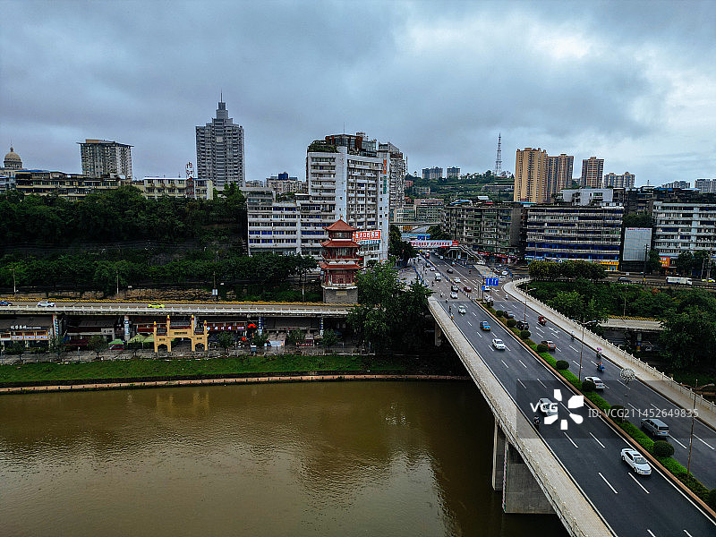 内江 大佛寺 西林大桥 大洲广场 内江外滩 天润大厦 大千园  古西林寺 桐梓大桥图片素材