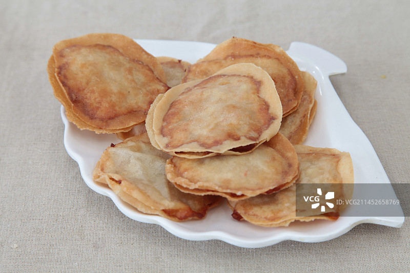 福建美食月亮虾饼图片素材