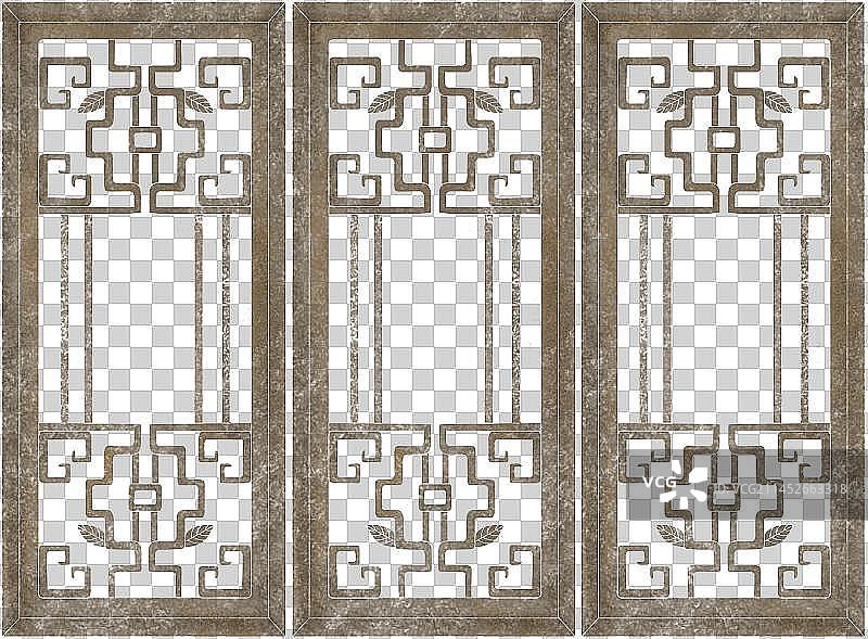 竖条样式木质窗户图片素材