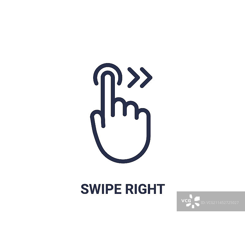 滑动手指手势触摸图标图片素材