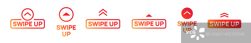 向上滑动箭头图标社交媒体故事图片素材