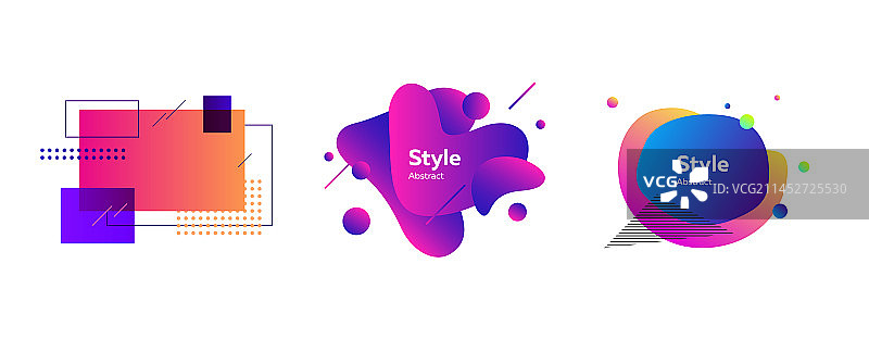 创意流体形状合集图片素材