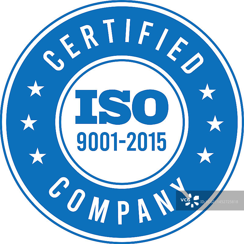 ISO 9001:2015认证标志图片素材