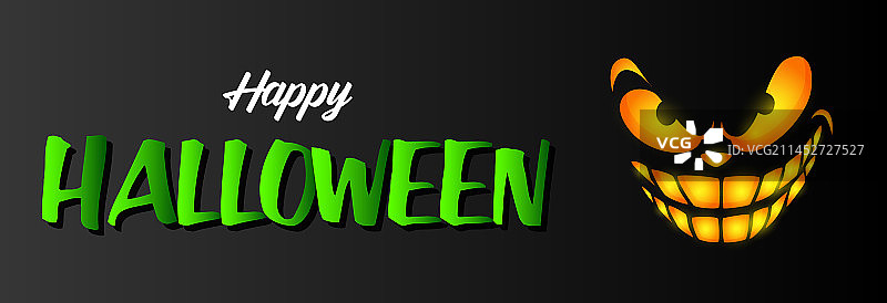 万圣节凶兆贺卡设计图片素材