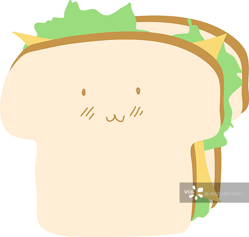 香味火腿奶酪三明治图片素材