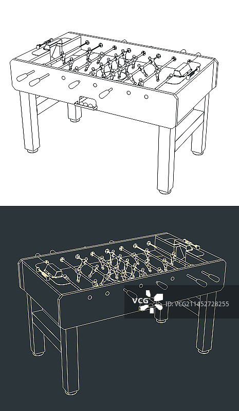 经典桌上足球台图片素材