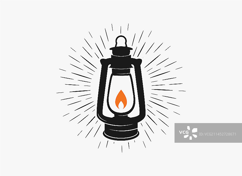 复古灯笼传统灯具标志图片素材