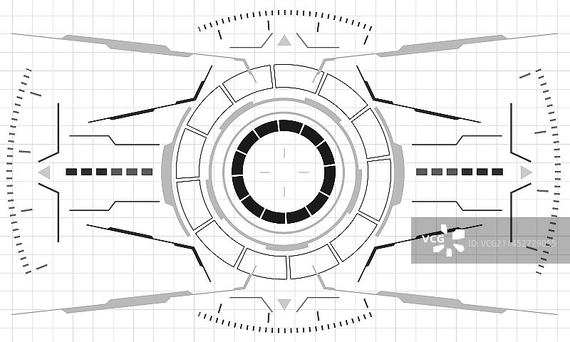 科幻HUD单色界面屏幕图片素材