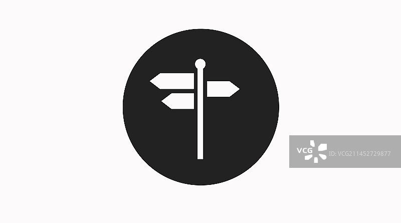 孤立的路标图标图片素材