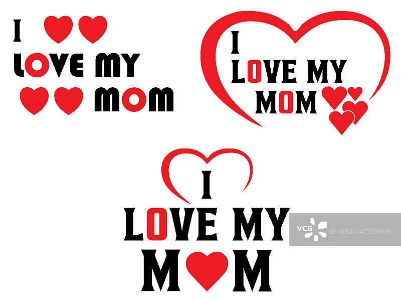 我爱妈妈时尚排版题字图片素材