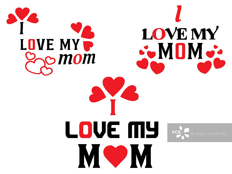 我爱妈妈时尚排版题字图片素材