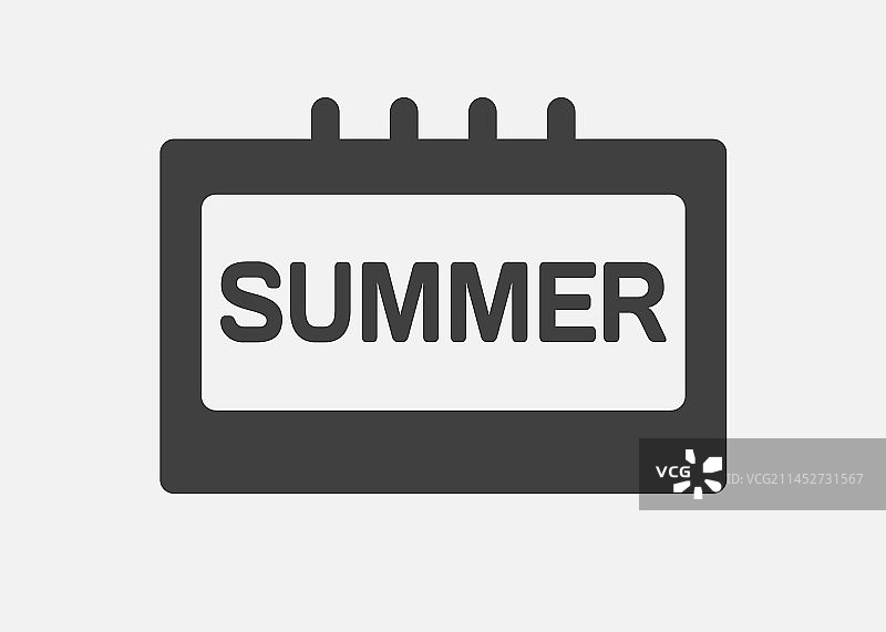 夏季日历页面图标模板图片素材