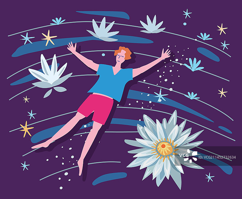 沉浸式内心世界概念图片素材