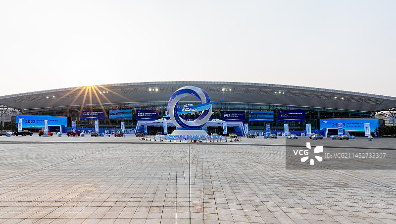 2023智博会国博中心大门图片素材