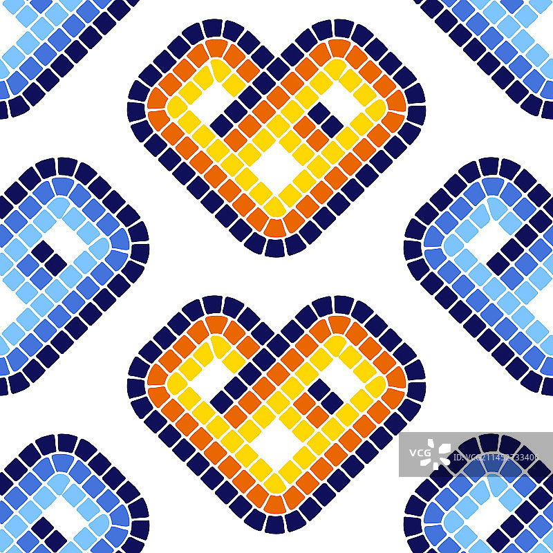 装饰性马赛克图案陶瓷古董石材图片素材