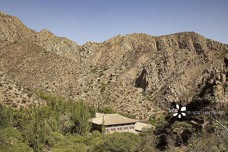 宁夏银川贺兰山滚钟口风景区---民清博物馆图片素材