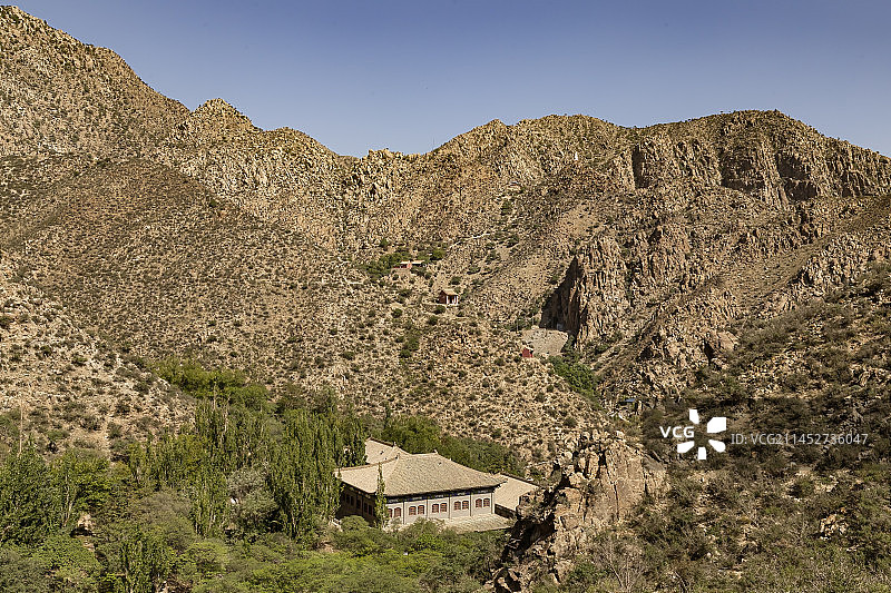 宁夏银川贺兰山滚钟口风景区---民清博物馆图片素材