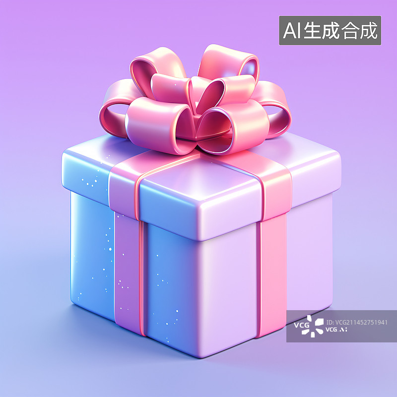 【AI数字艺术】3D渲染的礼盒，双十一购物节礼物素材图片素材