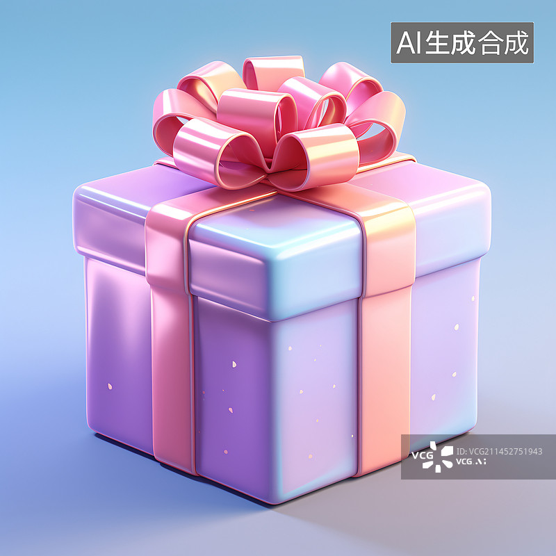 【AI数字艺术】3D渲染的礼盒，双十一购物节礼物素材图片素材