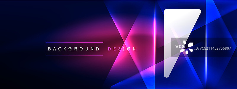 霓虹灯黑客几何背景虚拟图片素材