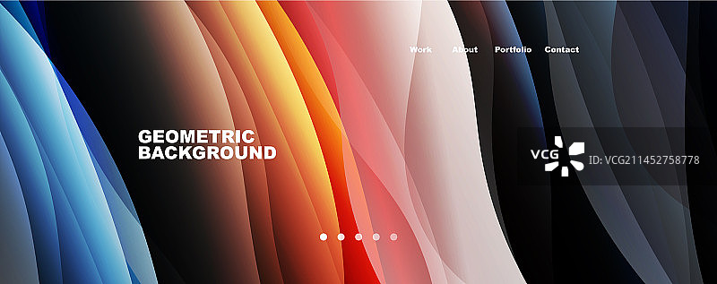 潮流简洁的渐变抽象的流体色彩图片素材