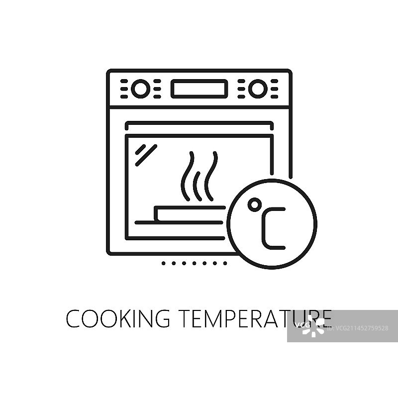 带温度调节器的石制烤箱图标图片素材