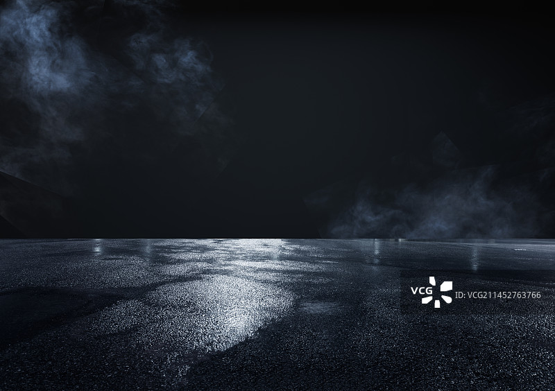 夜晚道路图片素材