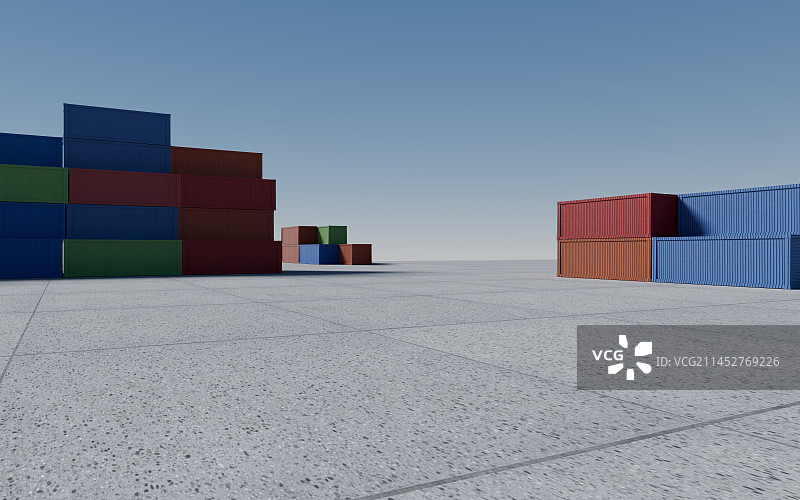 集装箱码头图片素材