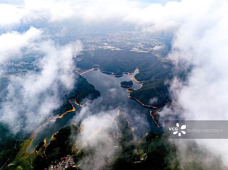 仙华山湖图片素材