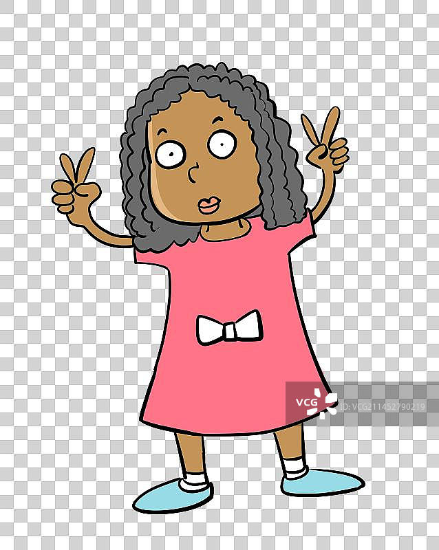 黑色人种的女孩图片素材