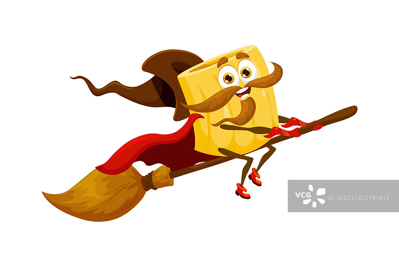 卡通万圣节面条巫师和女巫图片素材