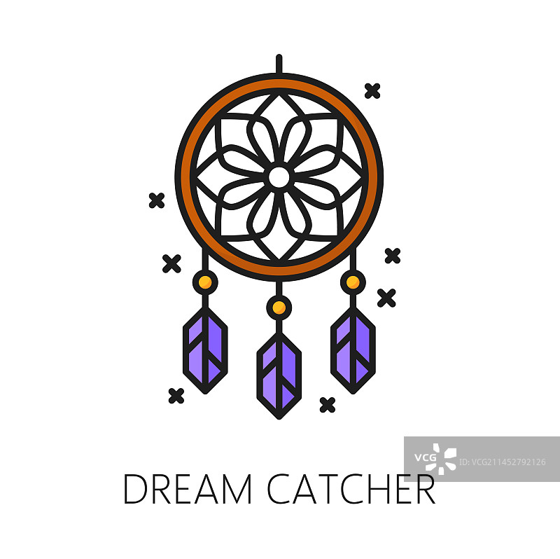 捕梦网巫术魔法图标符号图片素材