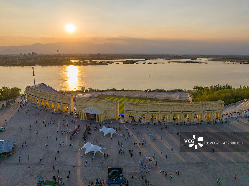 宁夏银川览山公园图片素材