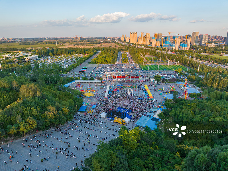 宁夏银川览山公园图片素材