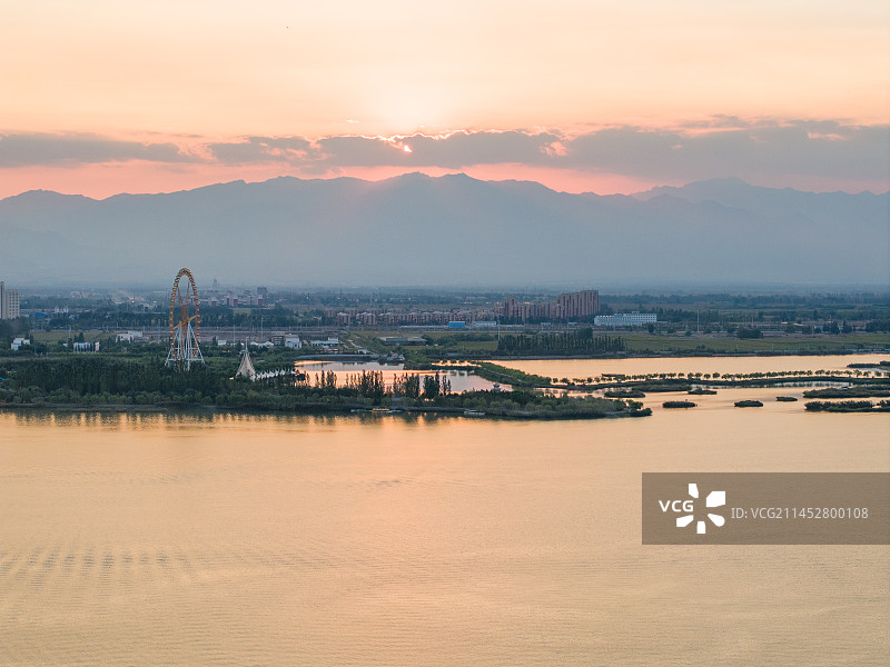 宁夏银川览山公园图片素材