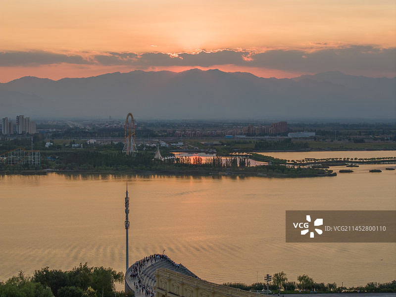 宁夏银川览山公园图片素材