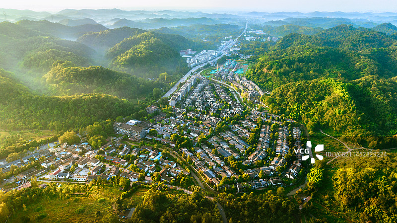 成都大邑县幸福公社图片素材