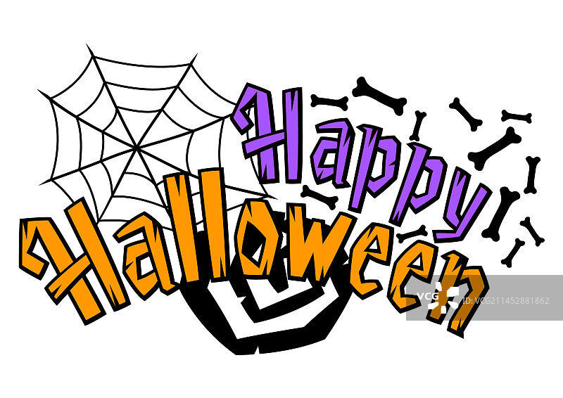 万圣节快乐字母节日背景图片素材