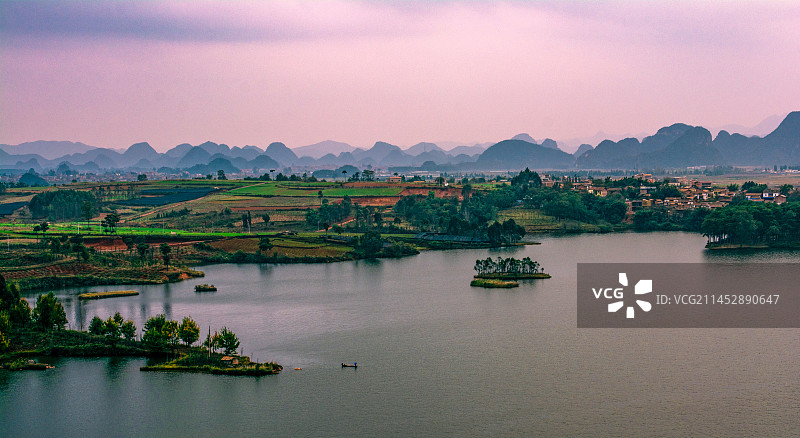 云南省文山州丘北县普者黑景区风光图片素材