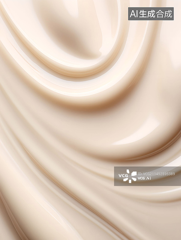 【AI数字艺术】流体，膏体，化妆品，食品，巧克力，面霜，奶油图片素材