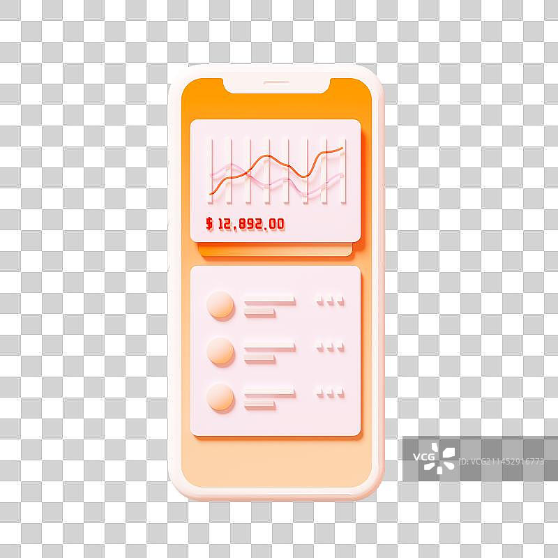 3D有APP页面的智能手机免抠元素图片素材