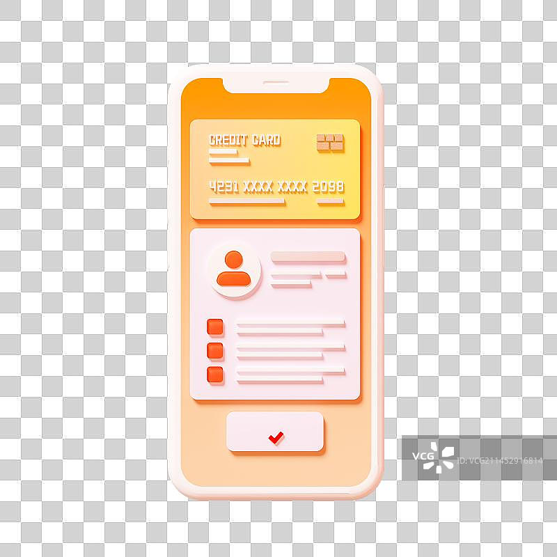 3D有APP页面的智能手机免抠元素图片素材