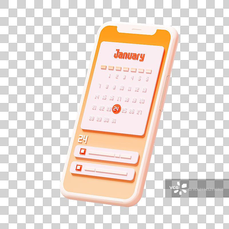 3D有APP页面的智能手机免抠元素图片素材