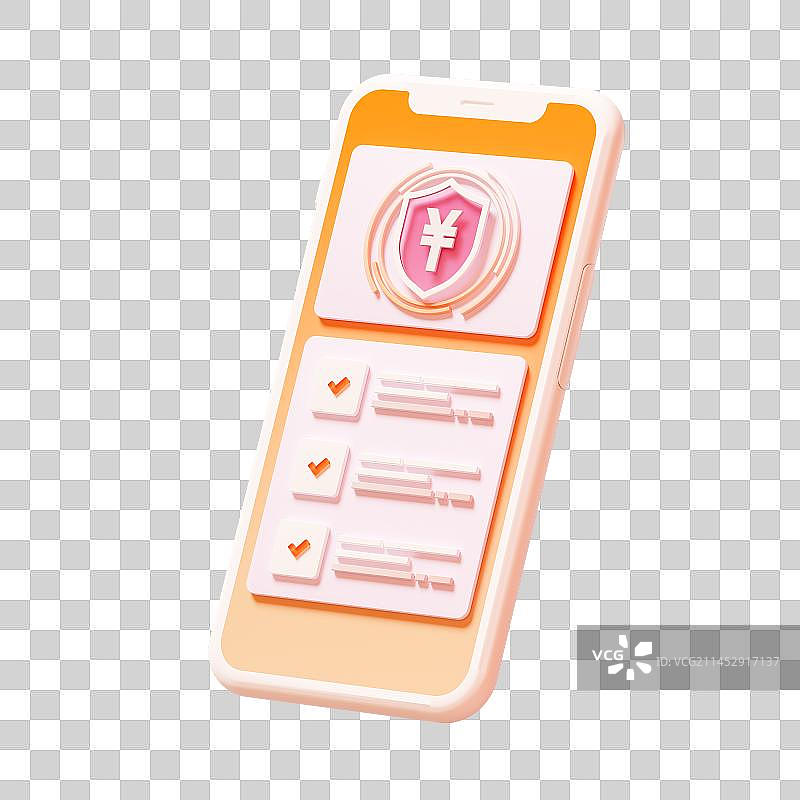 3D有APP页面的智能手机免抠元素图片素材