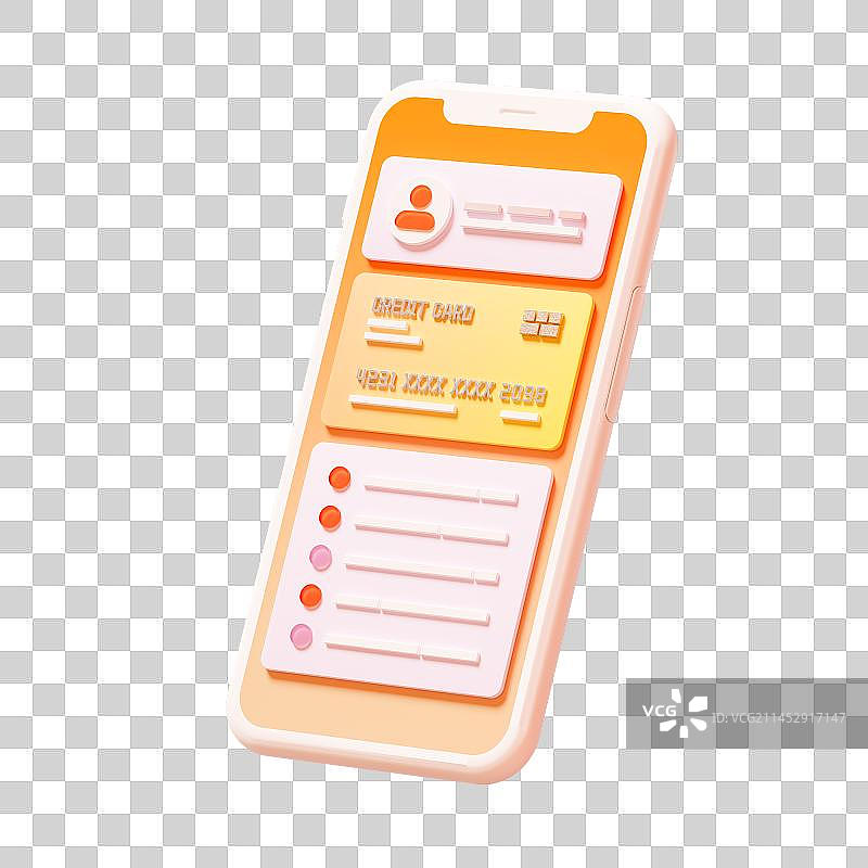 3D有APP页面的智能手机免抠元素图片素材