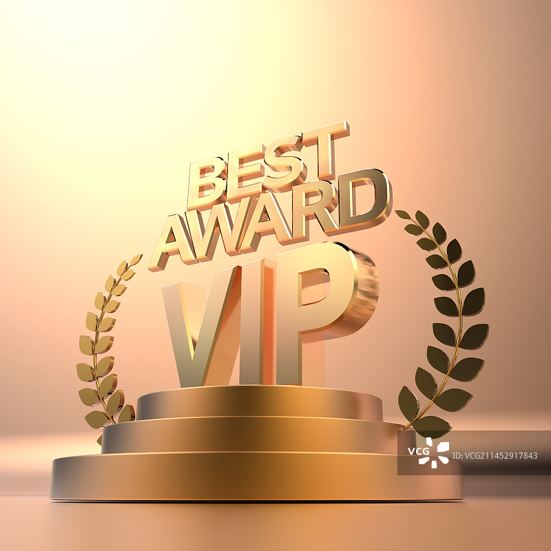 3D图形概念：奖项与重要人物图片素材